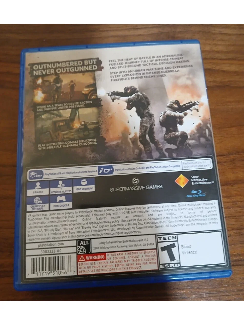 Bravo Team (Sony PlayStation 4, PS4 PSVR)
